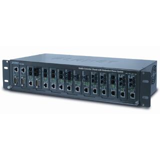 Planet Konverter Chassis 15-Slot Rack2.4U Redundand Power